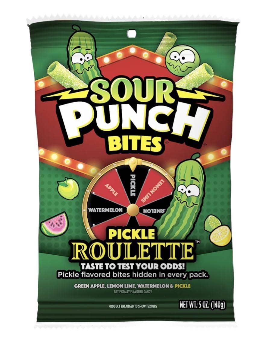Sour Punch Bites Pickle Roulette