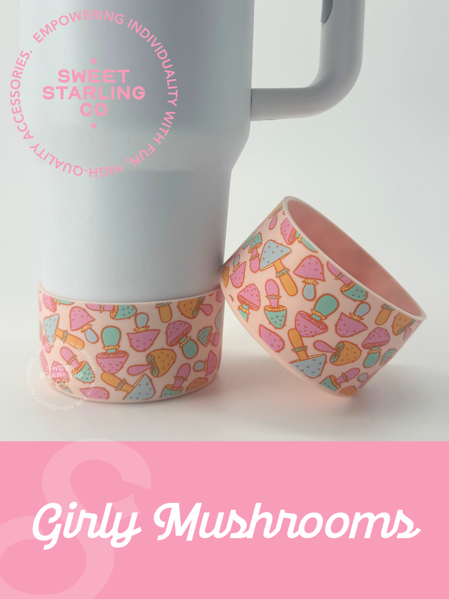 Girly Mushrooms Tumbler Boots
