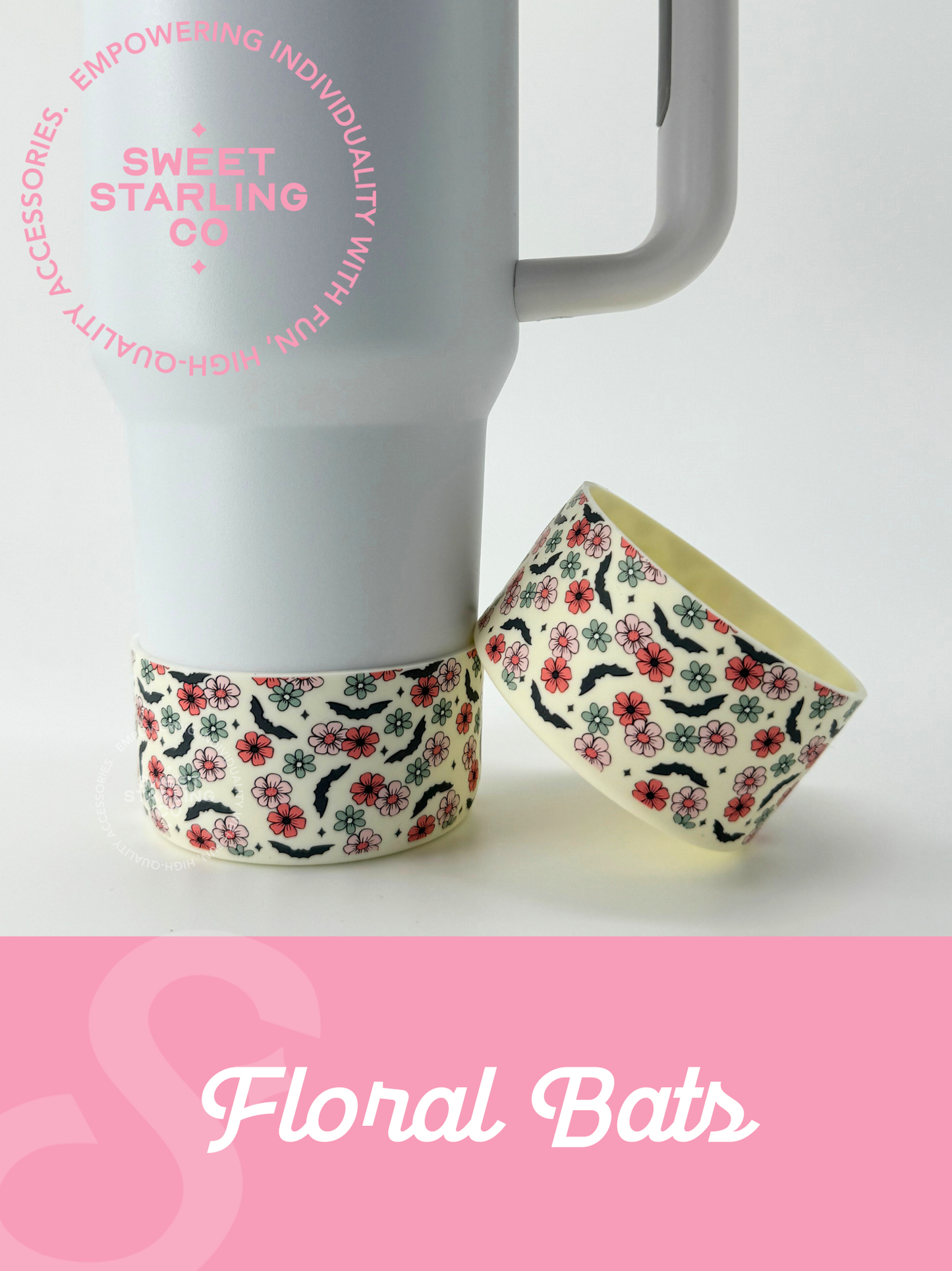 Floral Bats Tumbler Boots