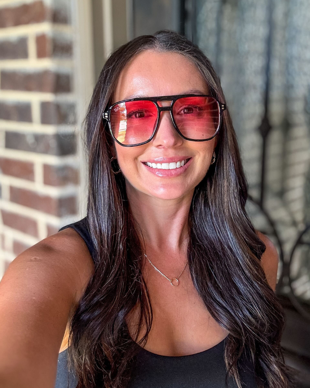 Skye - Unisex Oversized Aviator : Amber