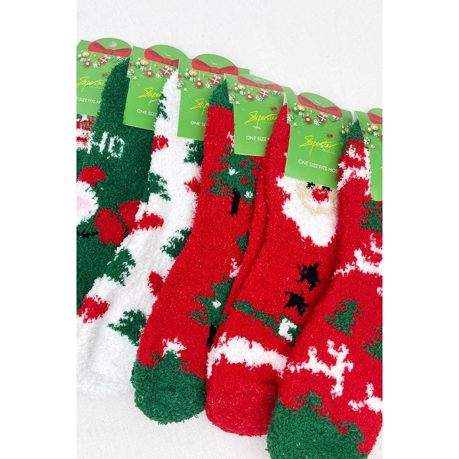 Soft and Cozy Christmas Theme Socks