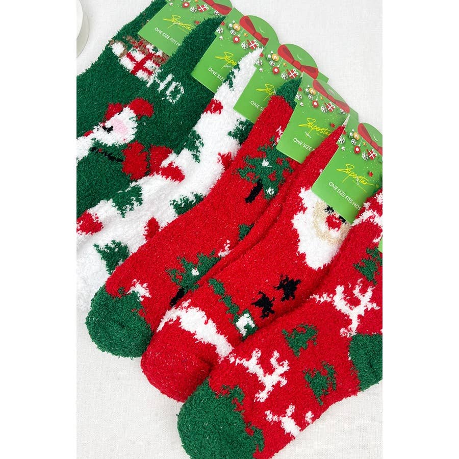 Soft and Cozy Christmas Theme Socks