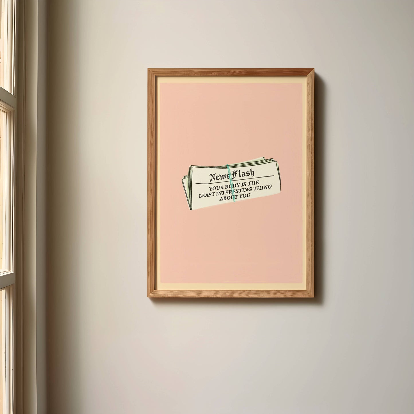 Body Neutrality Self Love Quote Art Print: 5x7