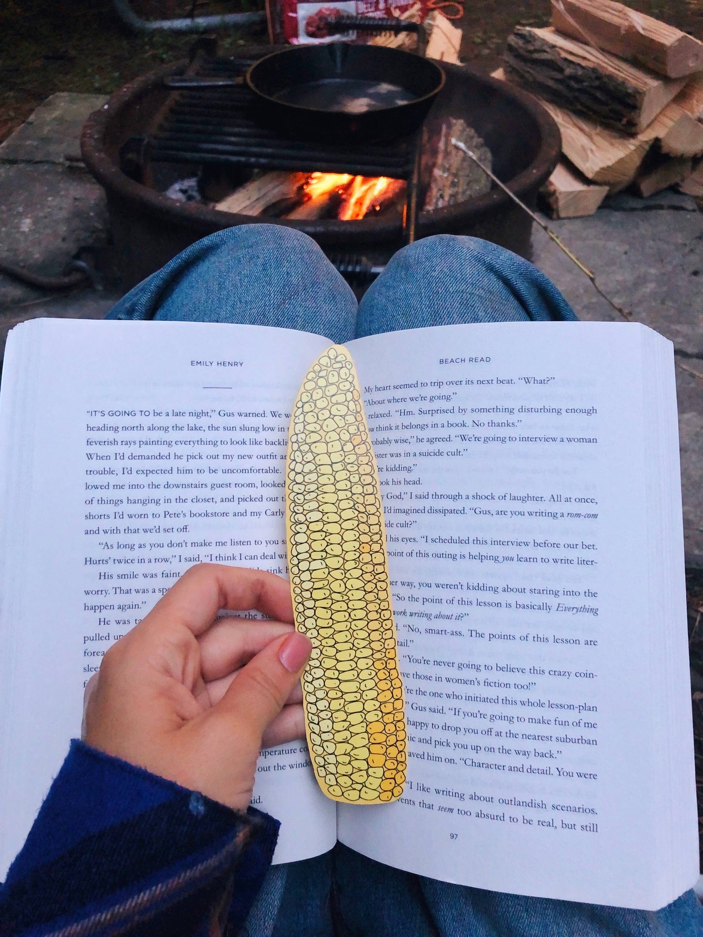 Ear of Corn Bookmark (it's die cut!)