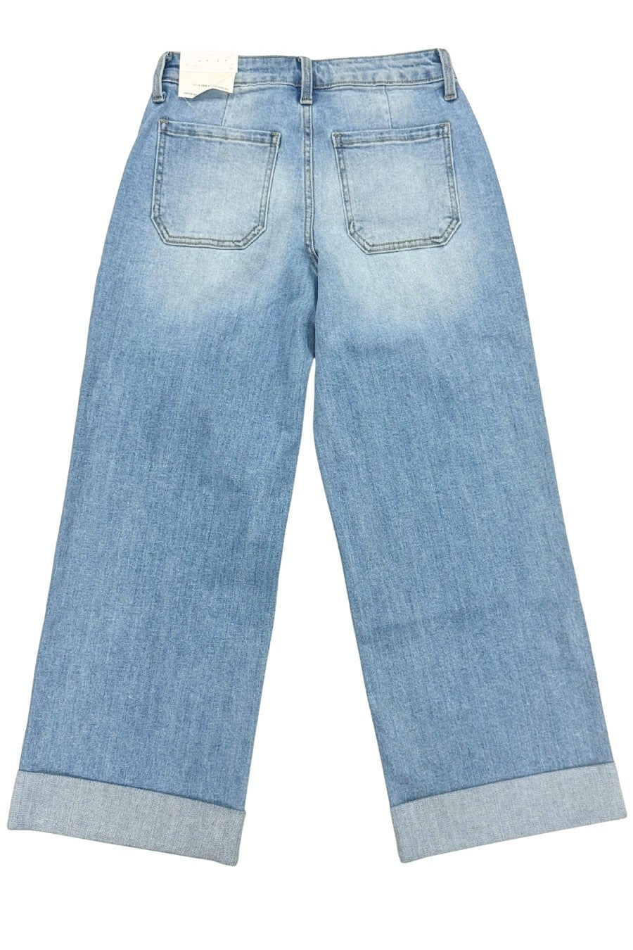 KanCanCrater Mid Rise Crop Wide Leg