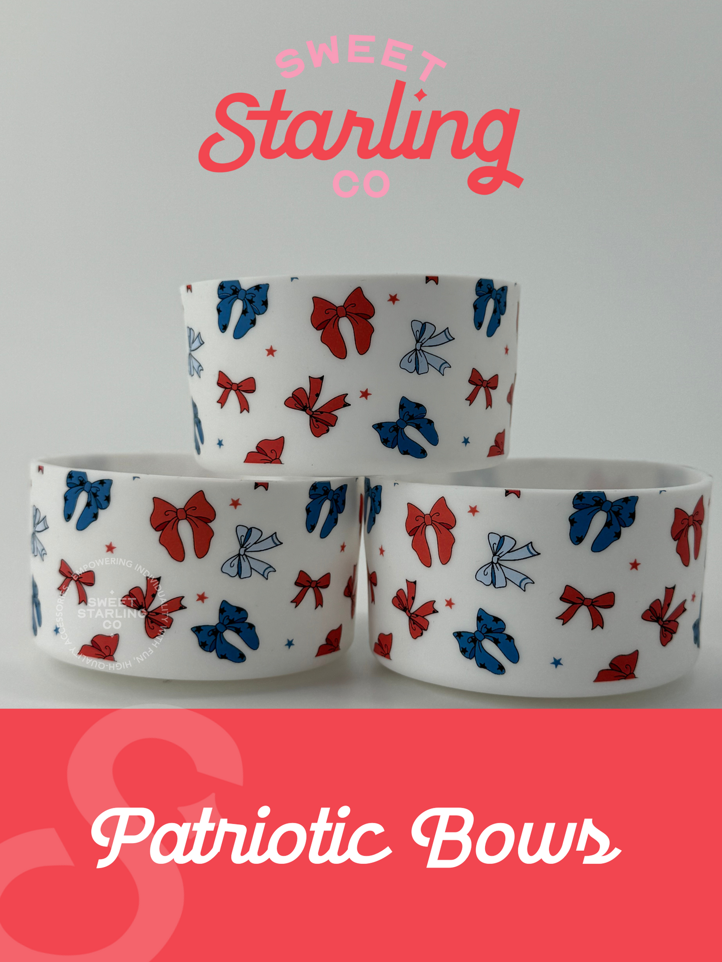 Patriotic Bows Tumbler Boots