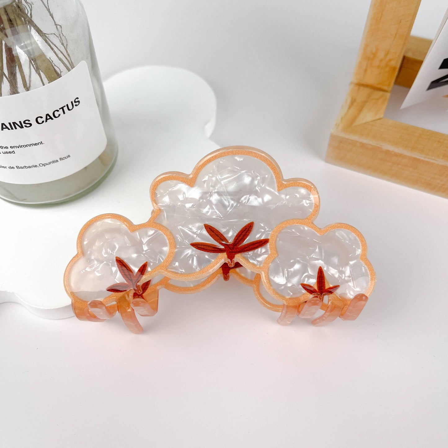 Squirrel Pony Leaf Bush Hair Clip: Squirrel