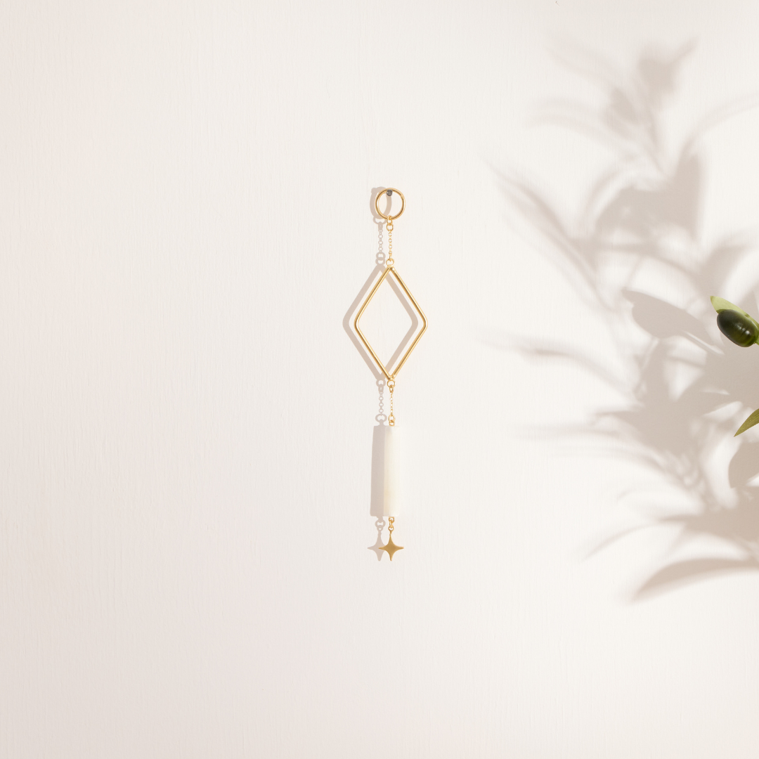 Diamond Light Selenite Crystal Wall Charm