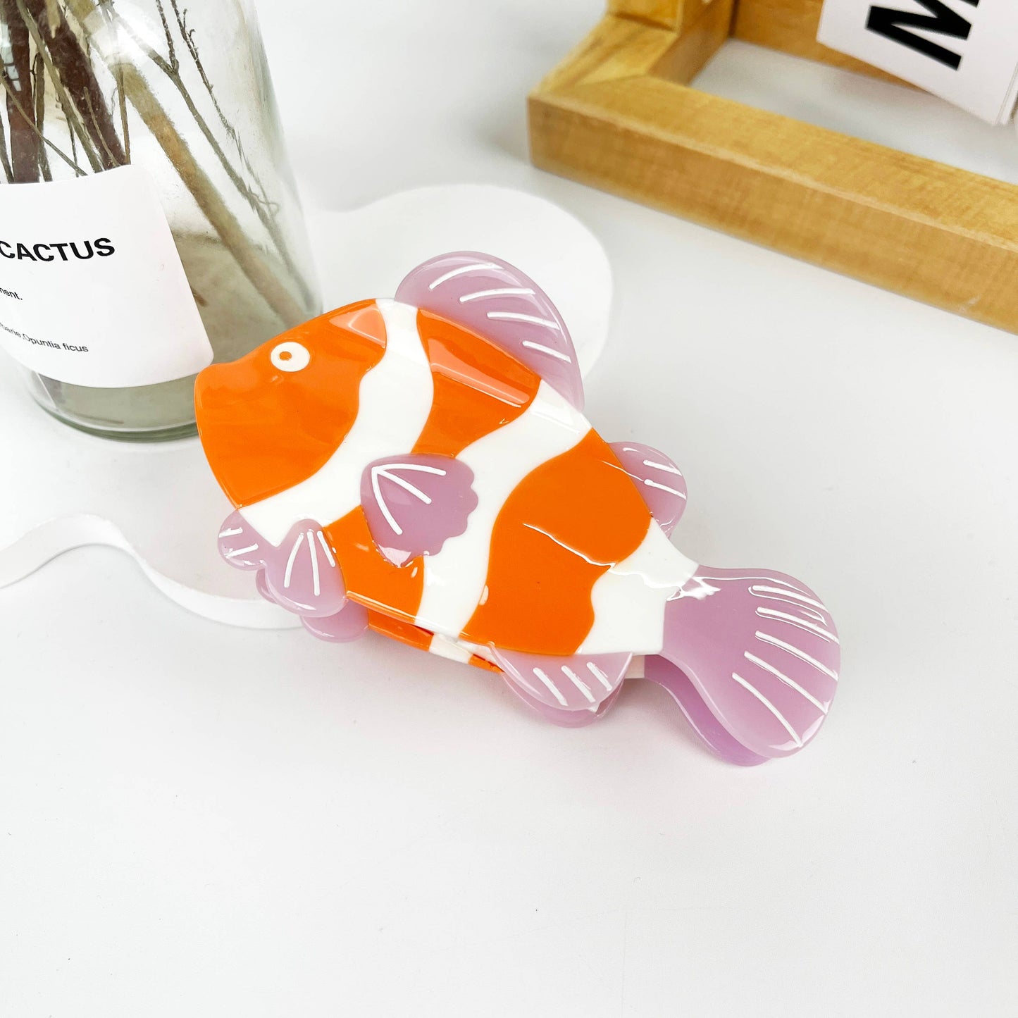 Simulation Anemonefish Hair Clip: Clownfish