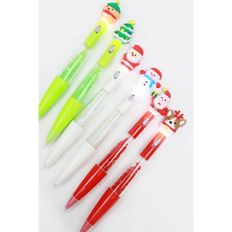 Light up Christmas Theme Ballpoint Pen