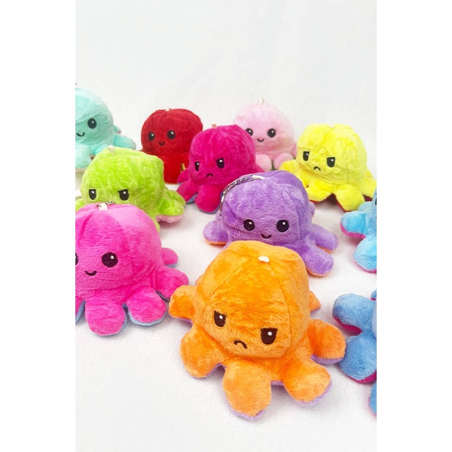 The Original Reversible Octopus Plushie KeyChain