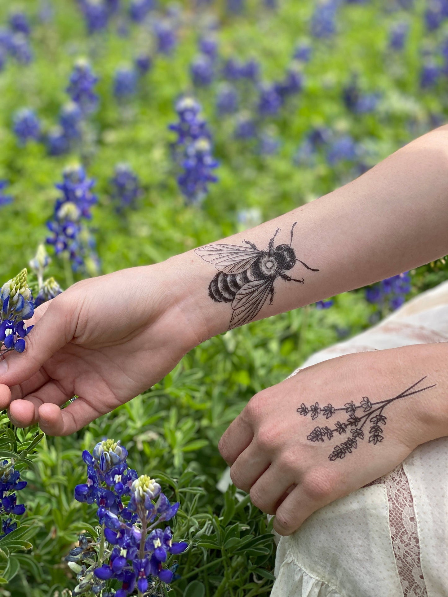 Big Bee Temporary Tattoo: 1-Pack