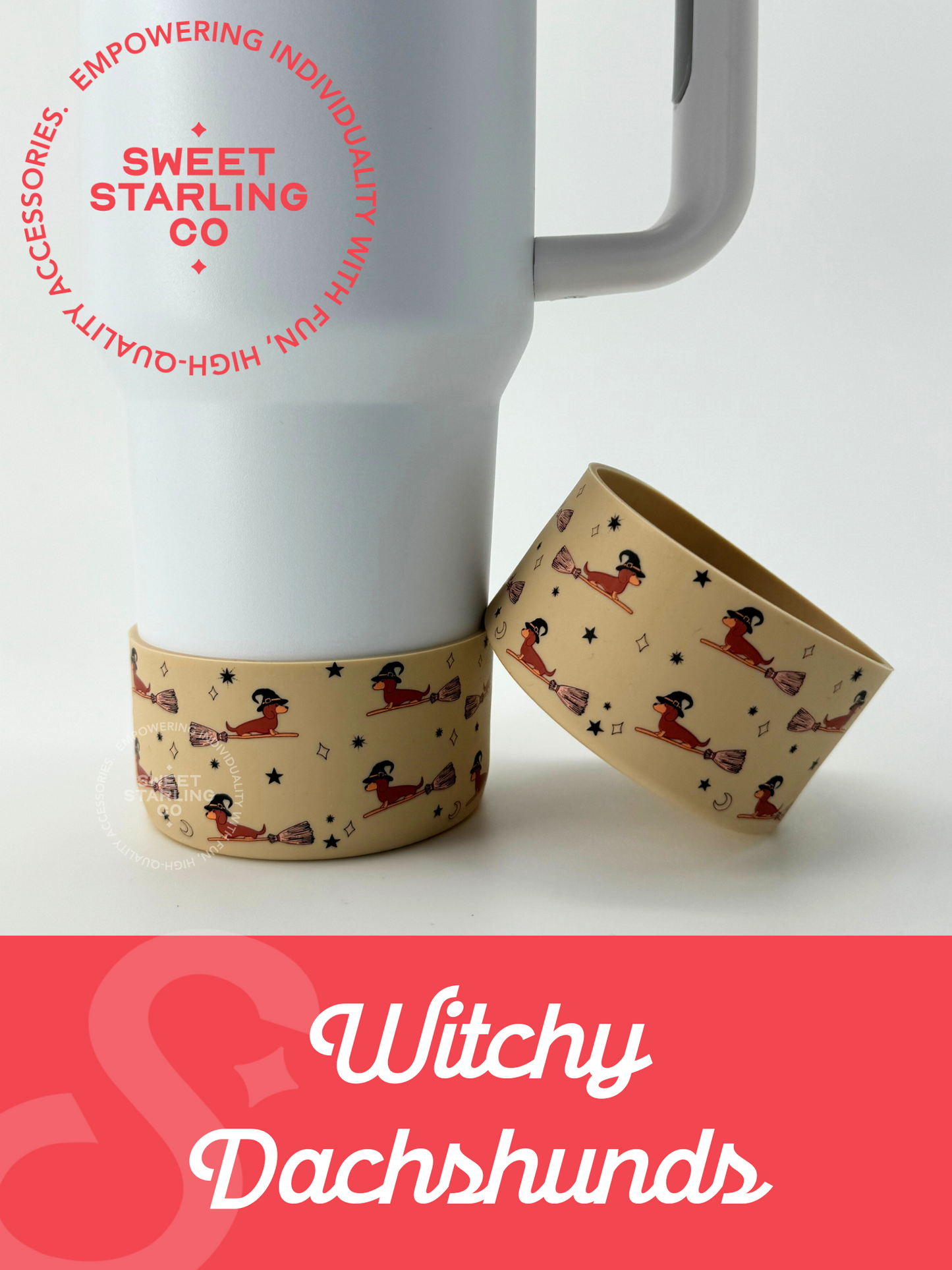 Witchy Dachshunds Tumbler Boots