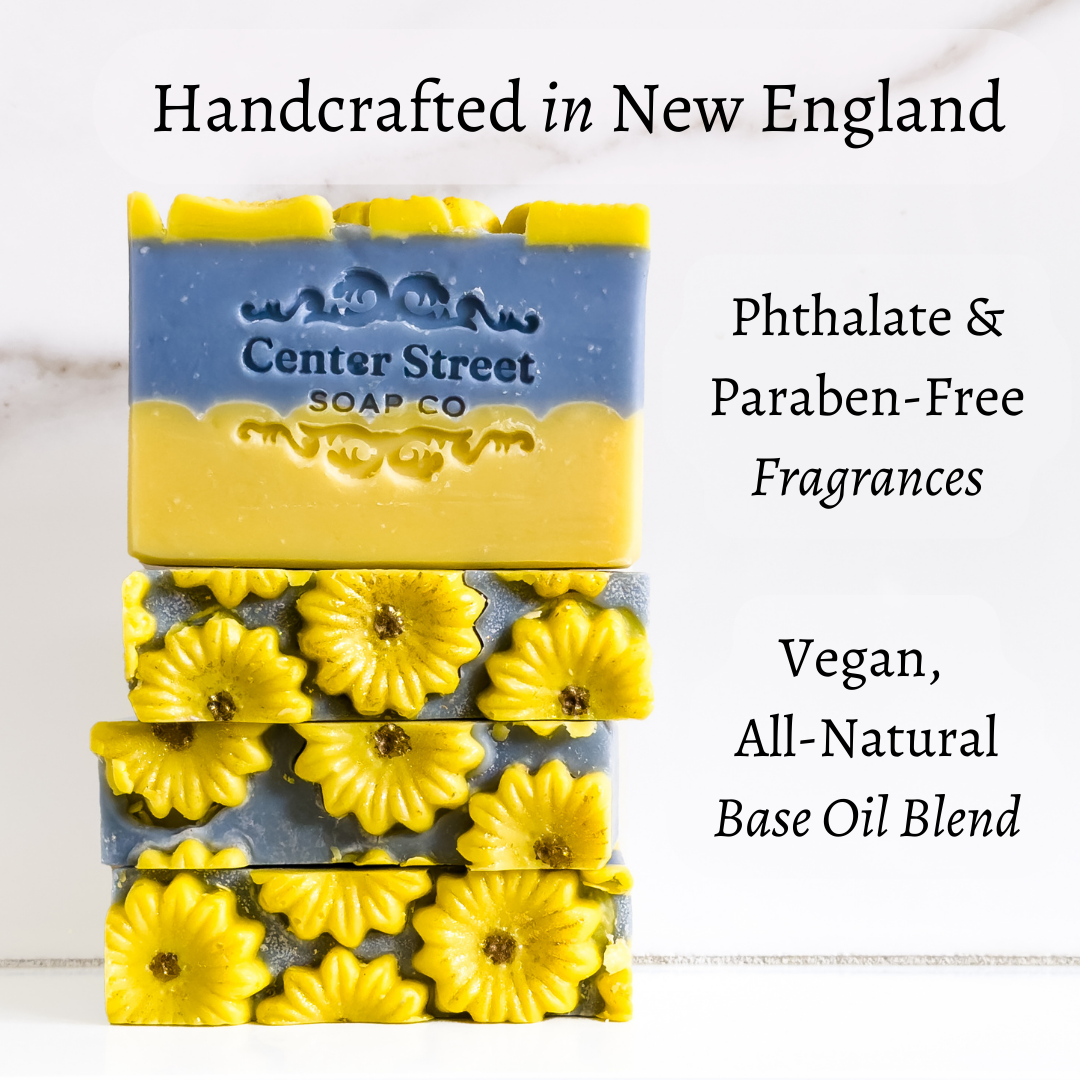 Sunflower Sandalwood Fall Handmade Soap Bar - 4oz