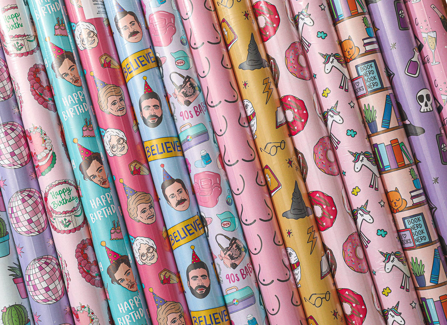 Golden Birthday Wrapping Paper