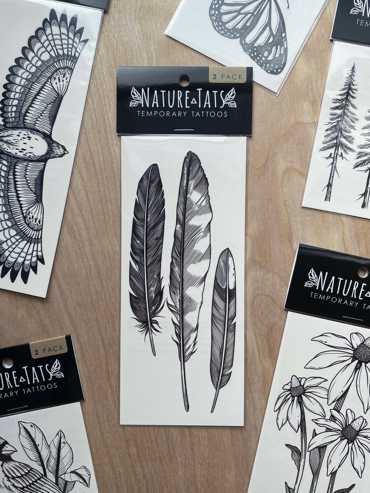 Feather Finds Temporary Tattoo: 1-Pack