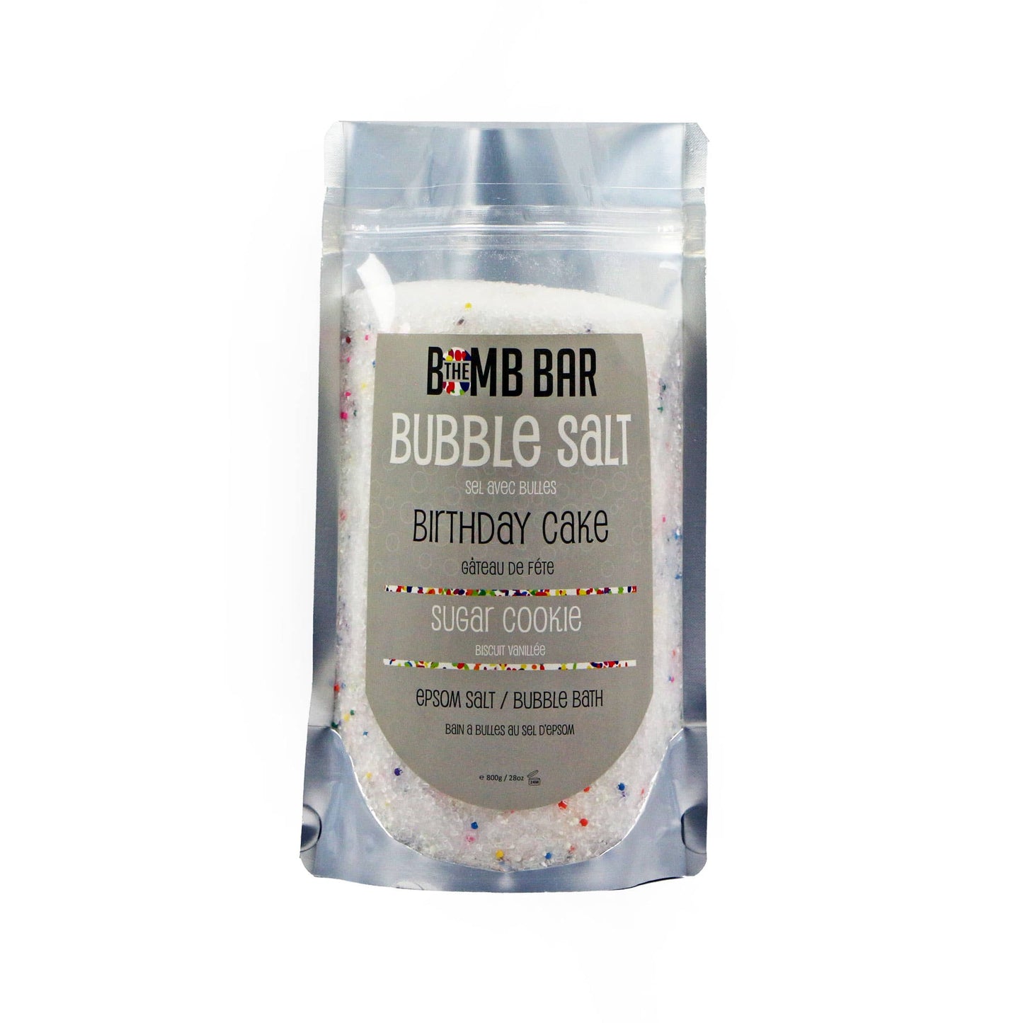 Bath Soak - Bubble Salt: Birthday Cake / 100g