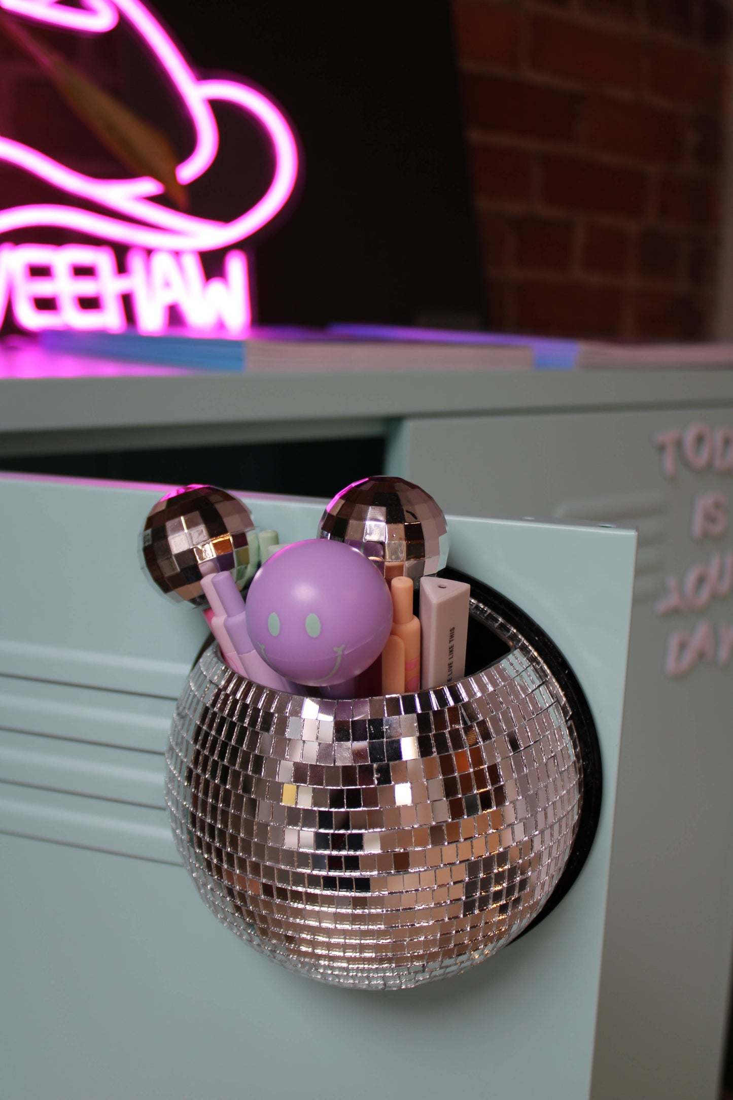 Magnetic Disco Ball - Plant Pot or Pen Holder