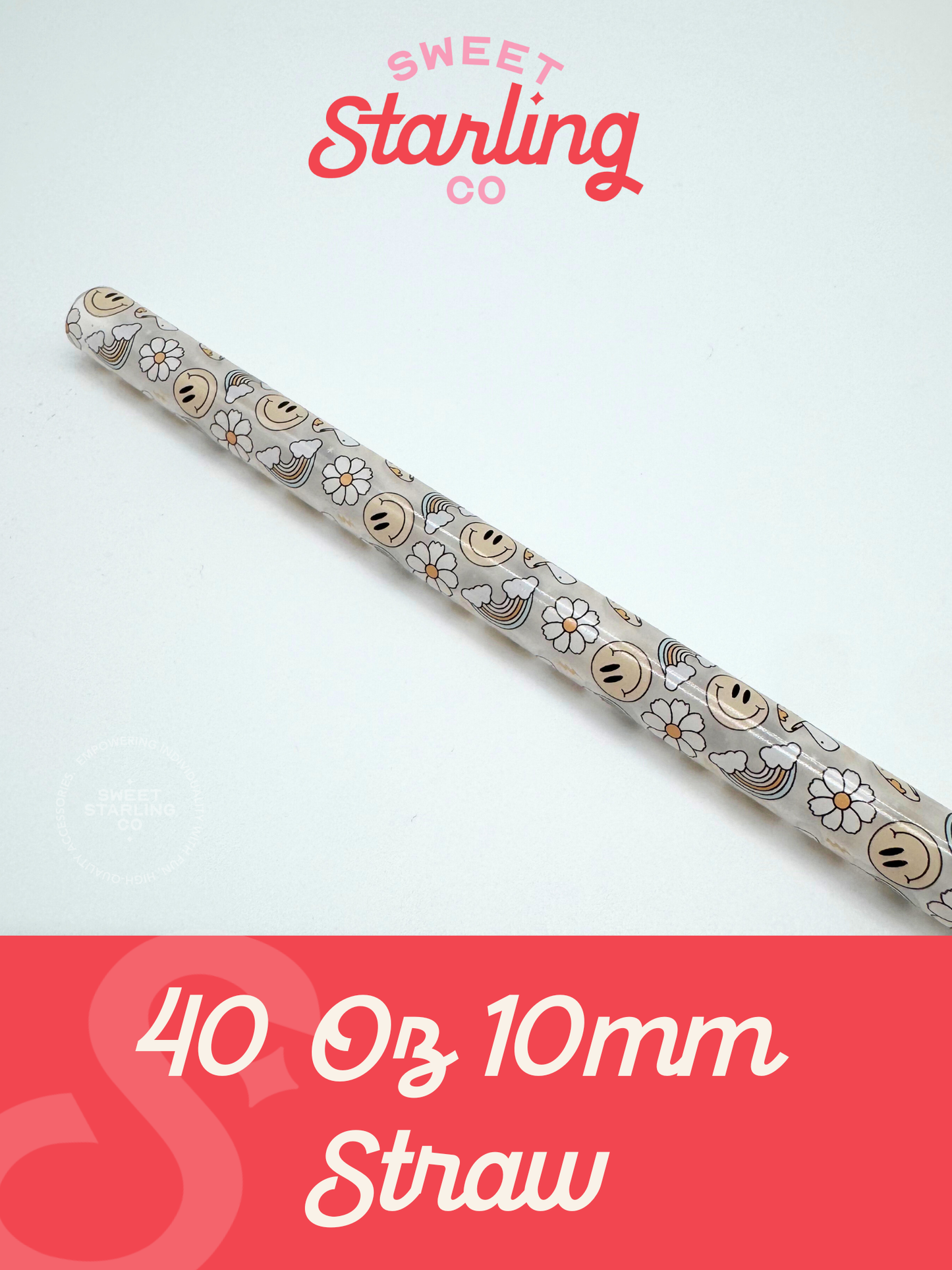 Mushroom 40 oz Reusable Straw- Wide Fit