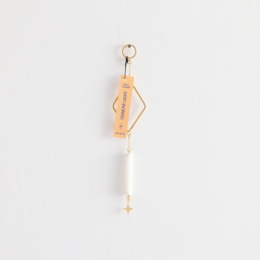 Diamond Light Selenite Crystal Wall Charm