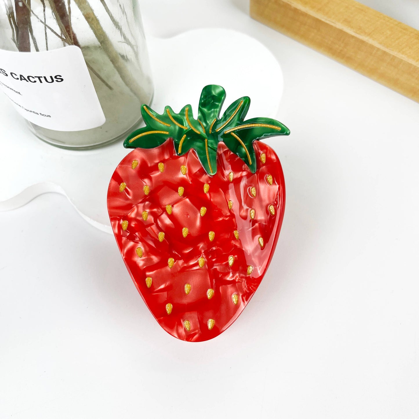 Strawberry Fruit Hair Clip : Red