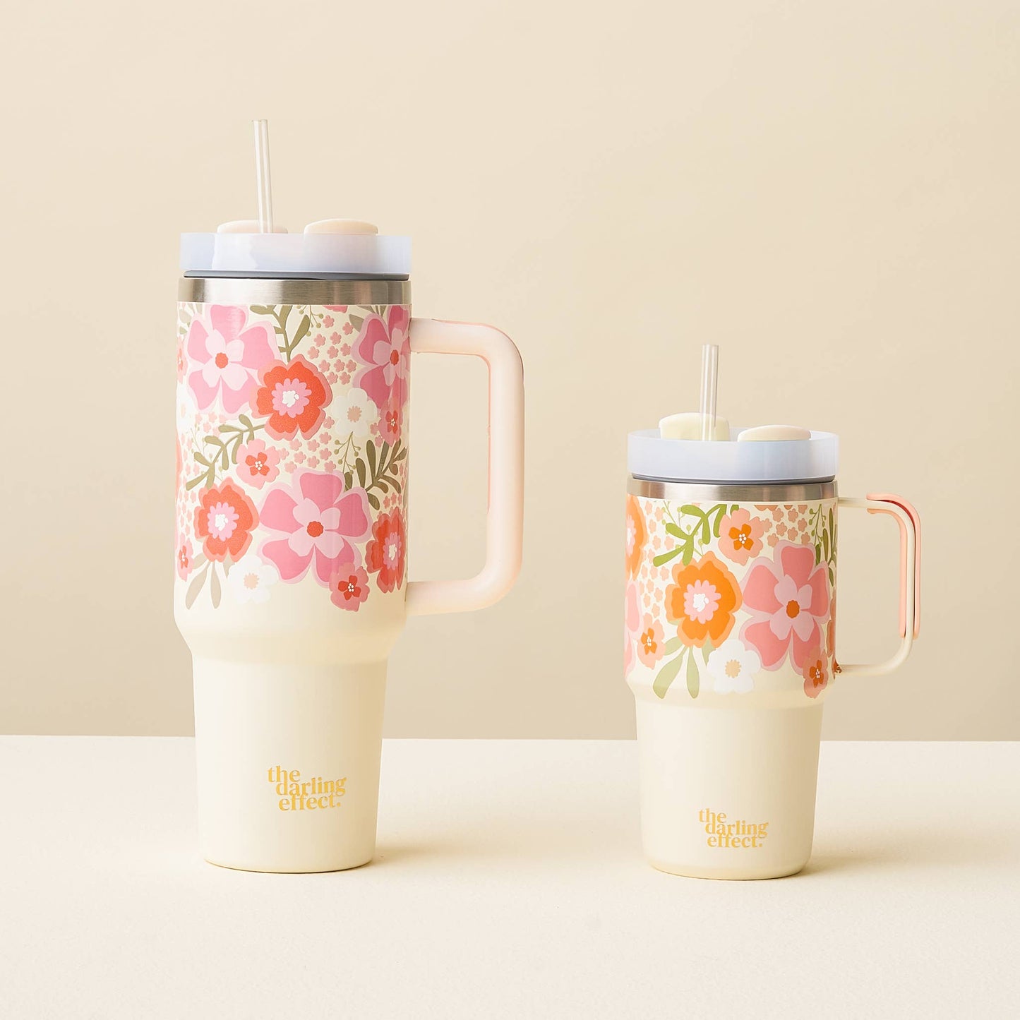 40 oz Take Me Everywhere Tumbler-Beyond Blooms Pink Orange