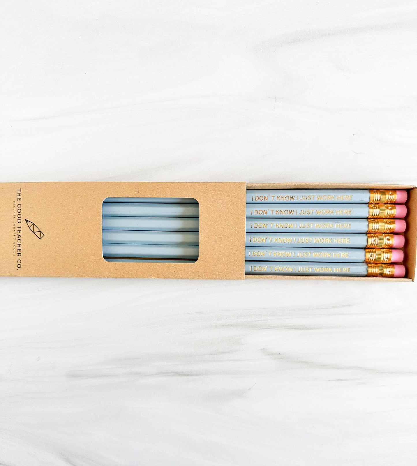 Set of 6 'I Don't Know I Just Work Here' Hex Pencils | Sharp