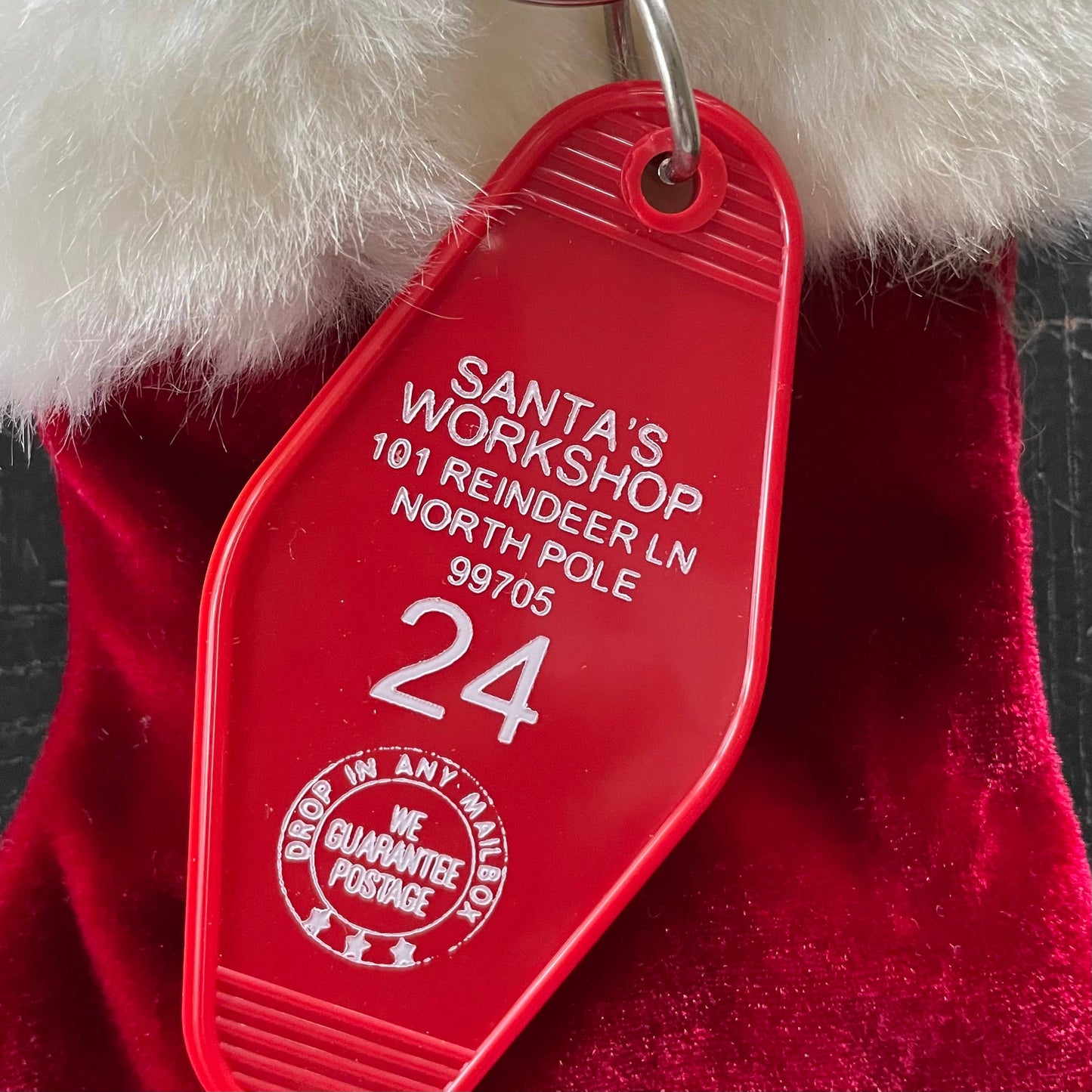 Motel Key Fob - Santa's Workshop
