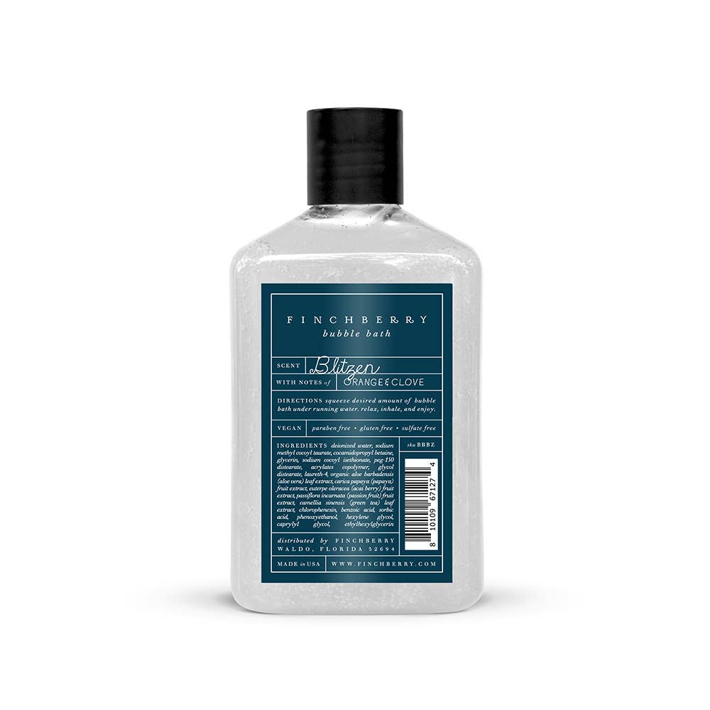 Blitzen Holiday Scented Organic Chemical Free Bubble Bath