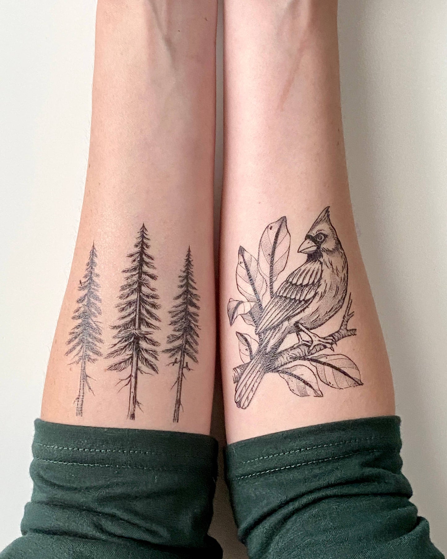 Pine Trees Temporary Tattoo: 1-Pack