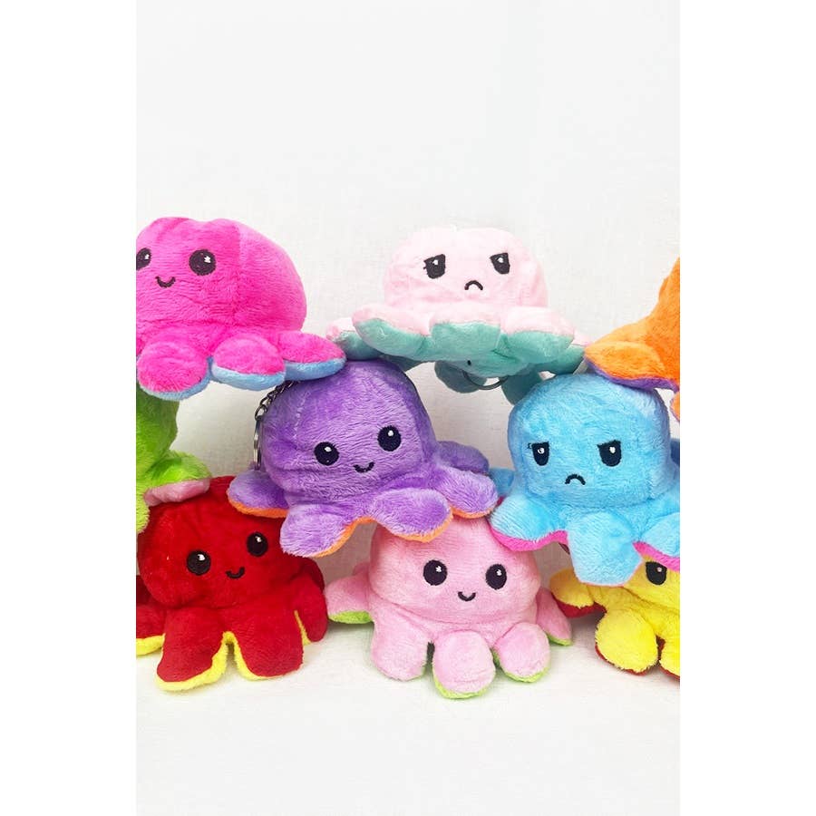 The Original Reversible Octopus Plushie KeyChain