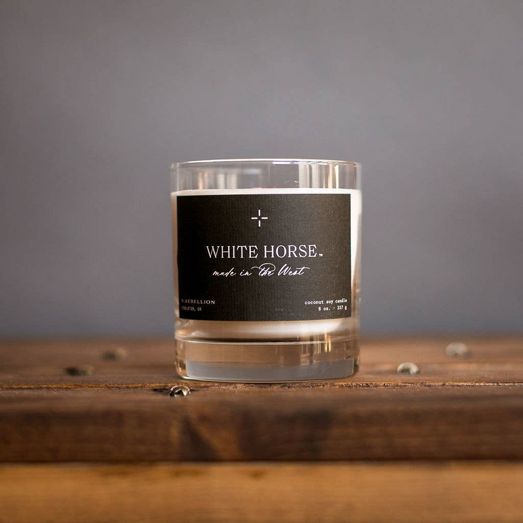 White Horse Candle 8 oz.