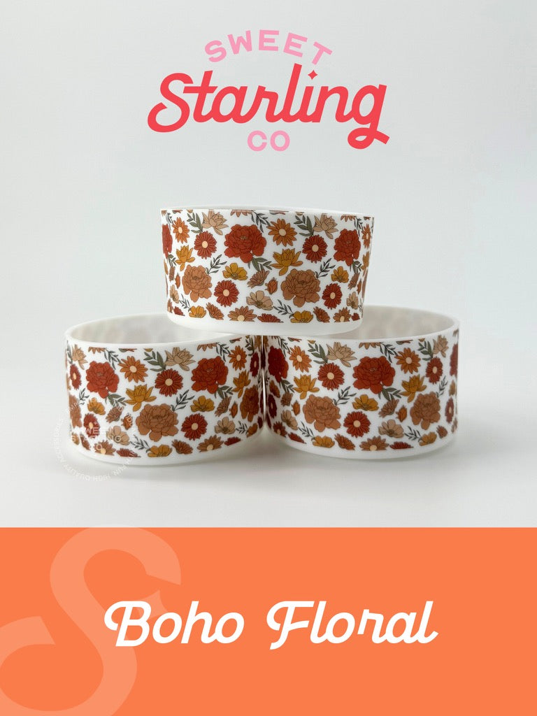 Boho Floral Tumbler Boots
