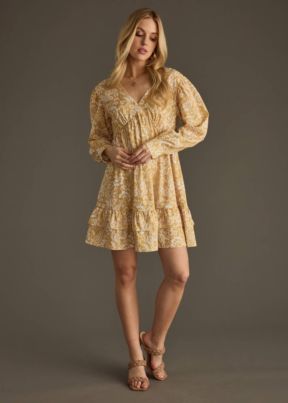 Yellow Floral Dress