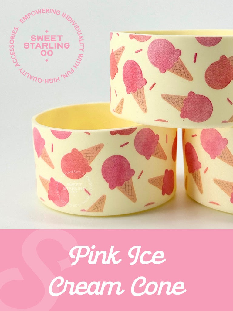 Pink Ice Cream Cones Tumbler Boots