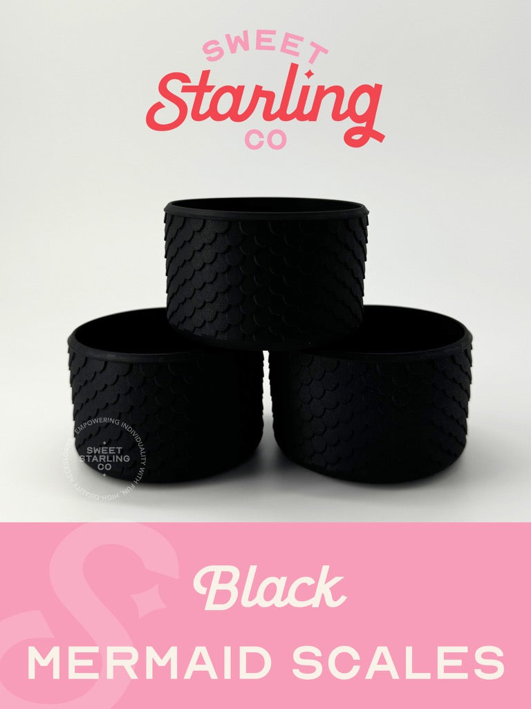Mermaid Scales Tumbler Boot- Black