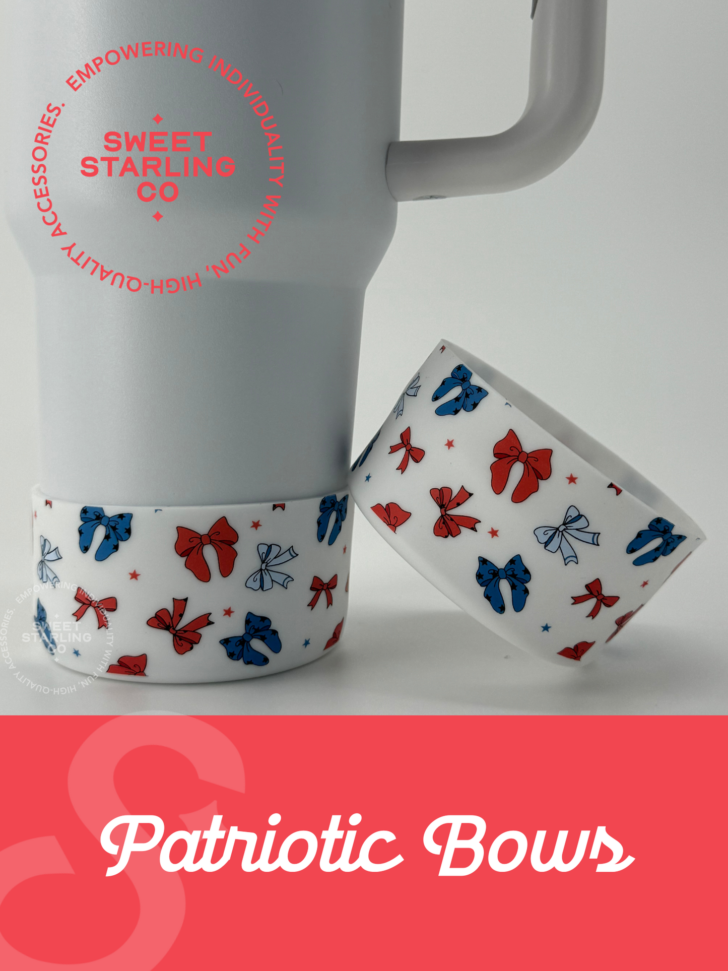 Patriotic Bows Tumbler Boots