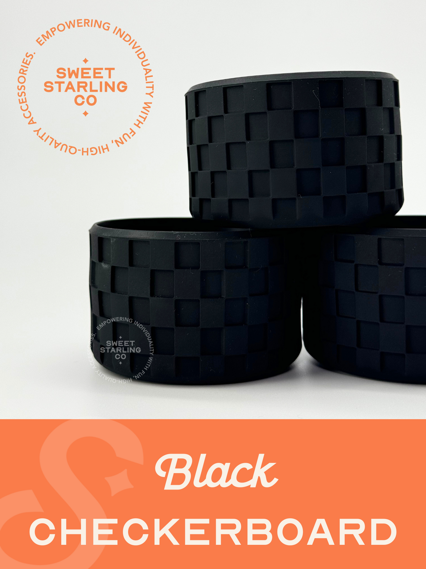 Black Checkerboard Tumbler Boots