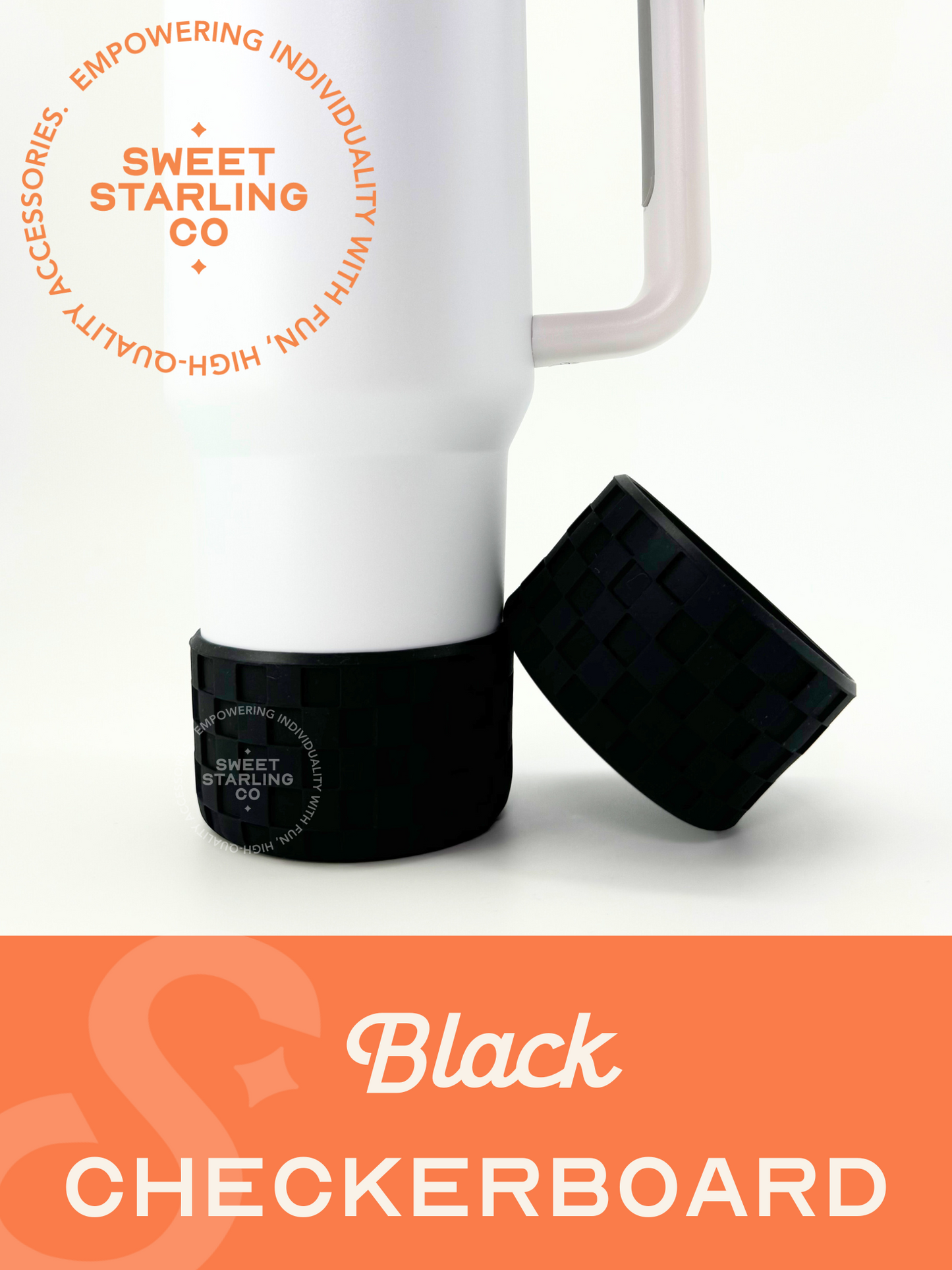 Black Checkerboard Tumbler Boots