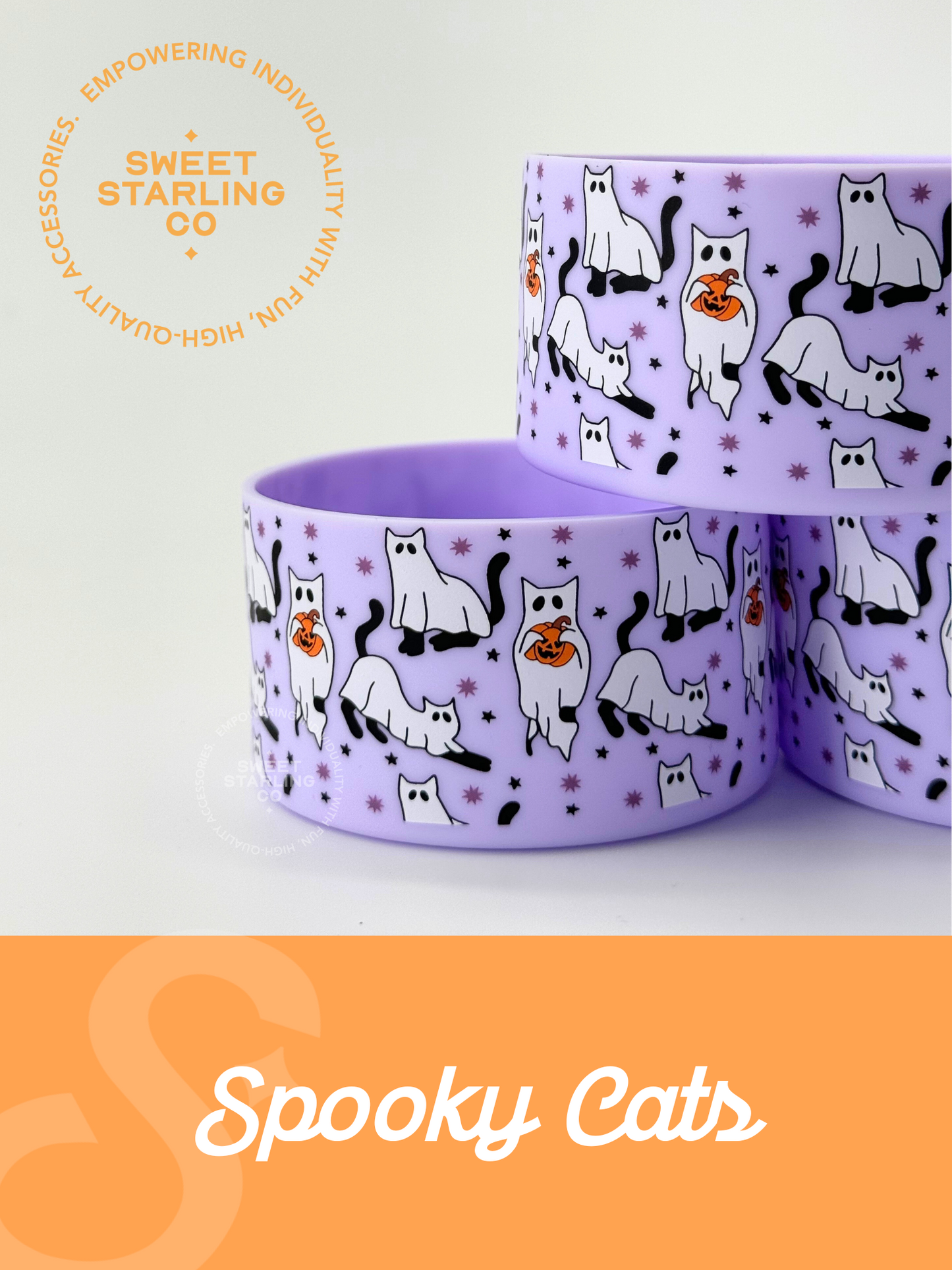 Spooky Cats Tumbler Boots