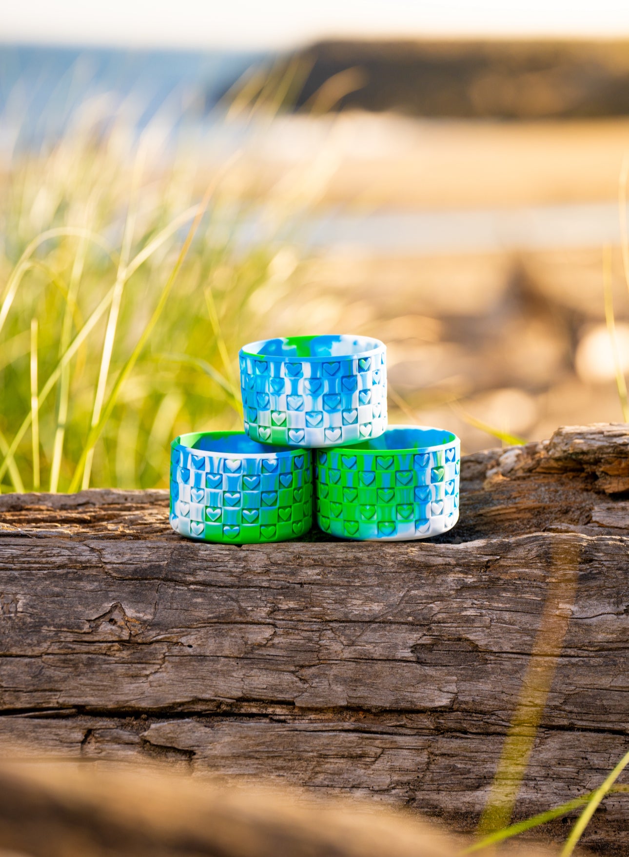 Checkered Hearts Tumbler Boots: Tidal Twist