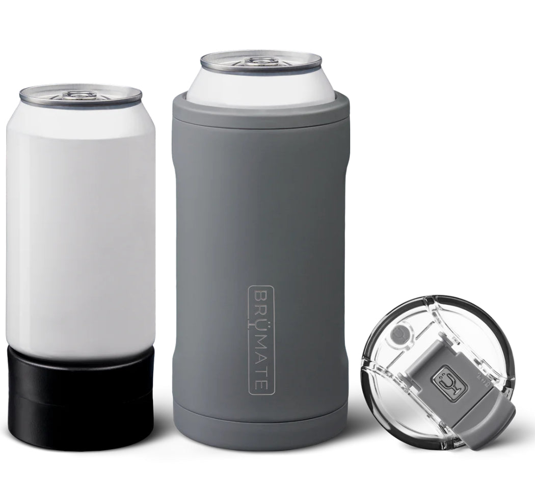 BrüMate HOPSULATOR TRIO | MATTE GRAY | 12/16OZ STANDARD CANS