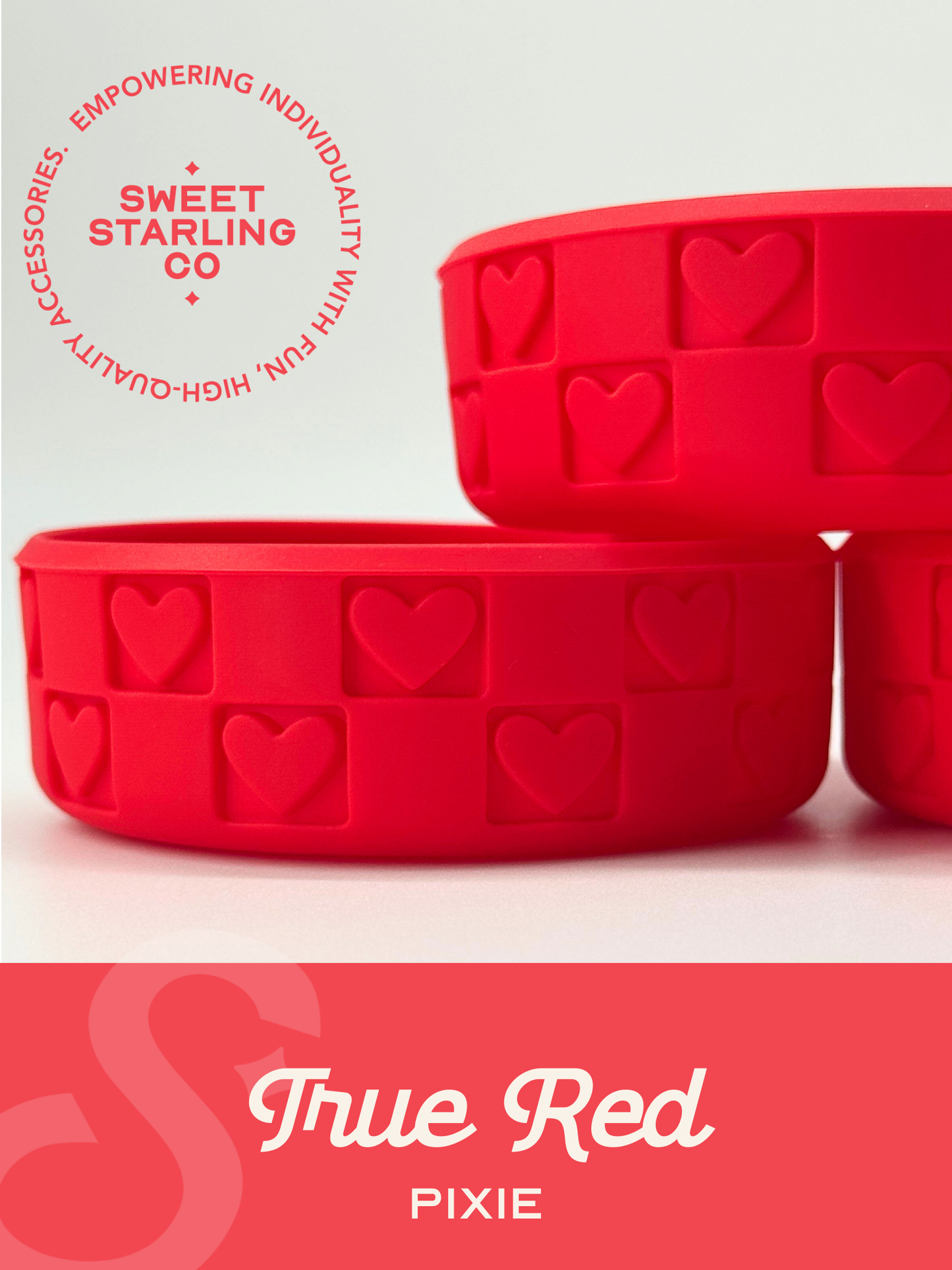Checkered Hearts Pixie Boot: True Red