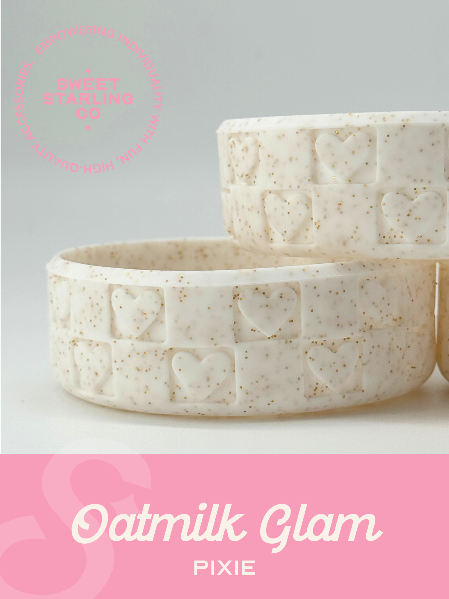 Checkered Hearts Pixie Boot: Oatmilk Glam