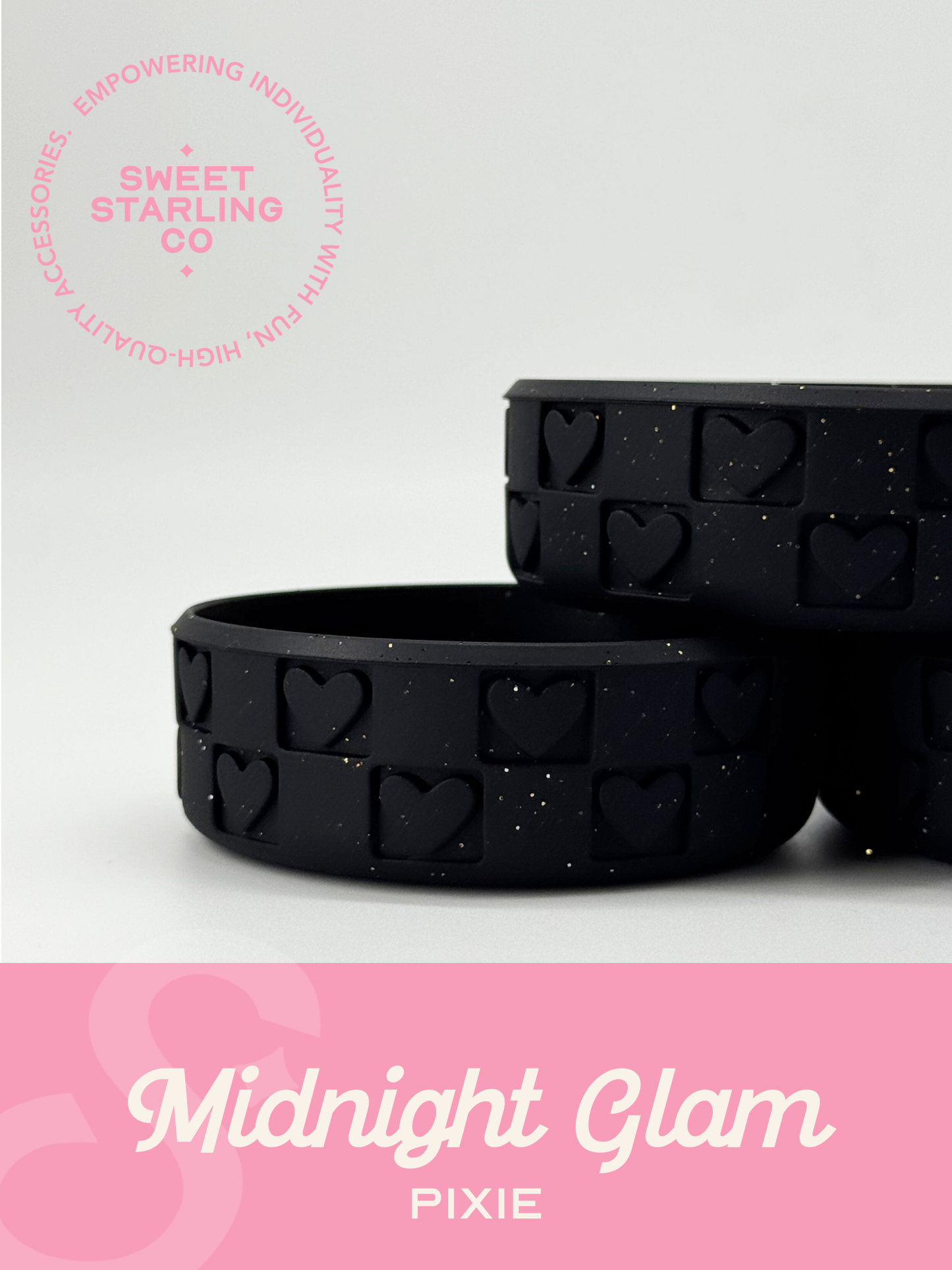 Checkered Hearts Pixie Boot: Midnight Glam