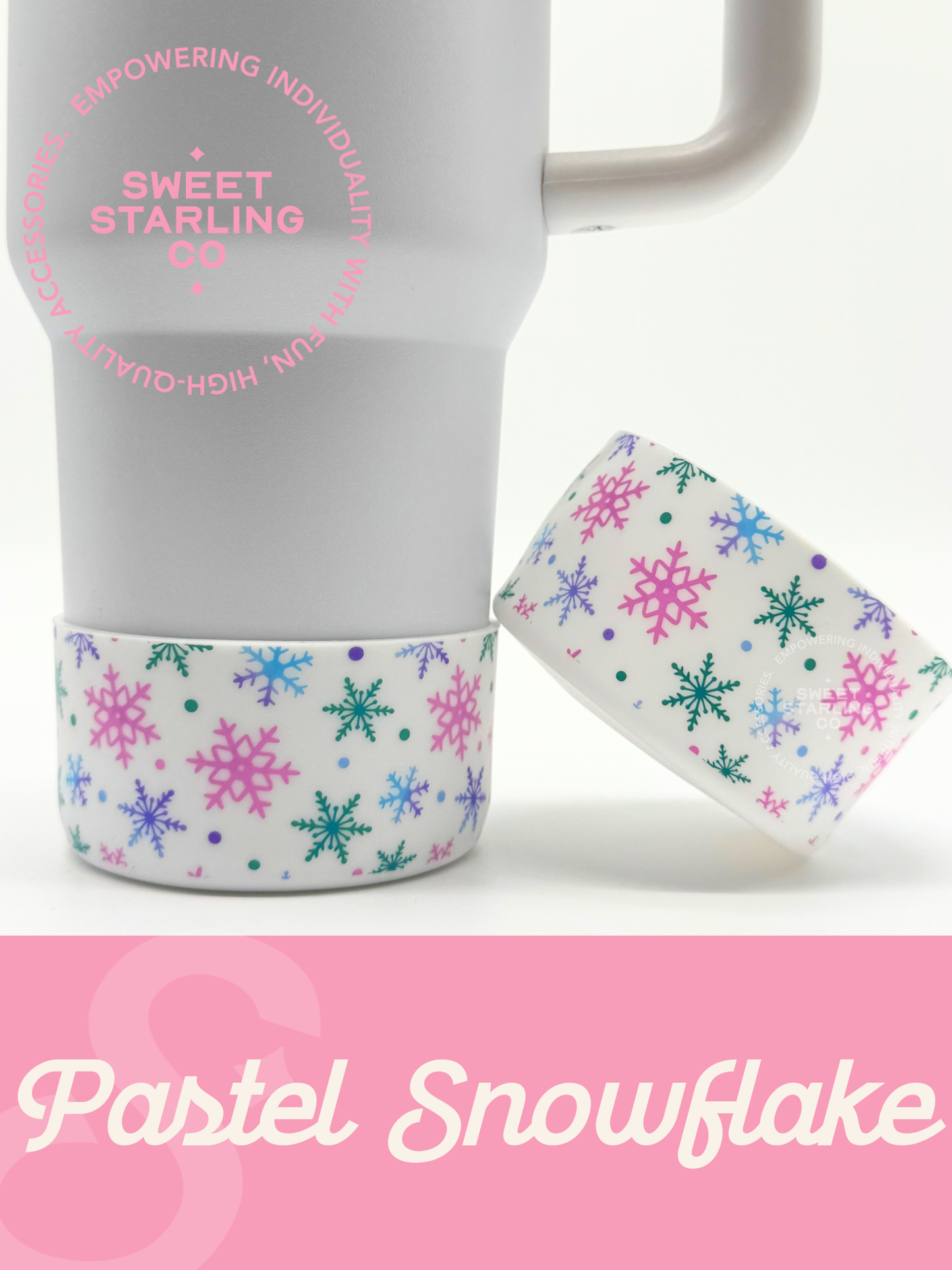 Pastel Snowflake Tumbler Boot