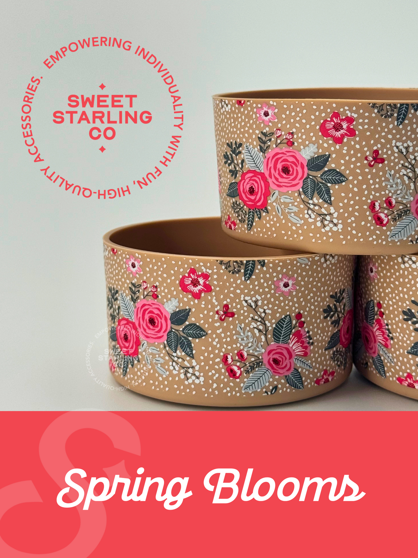 Spring Blooms Tumbler Boots