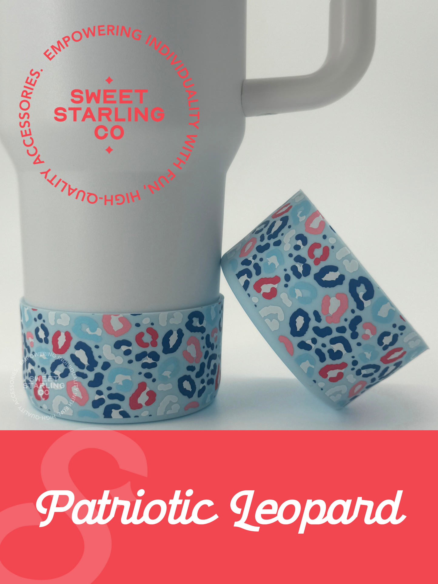 Patriotic Leopard Tumbler Boots