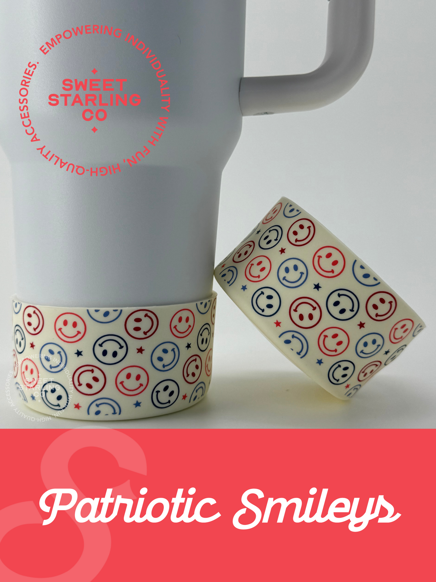 Patriotic Smileys Tumbler Boots