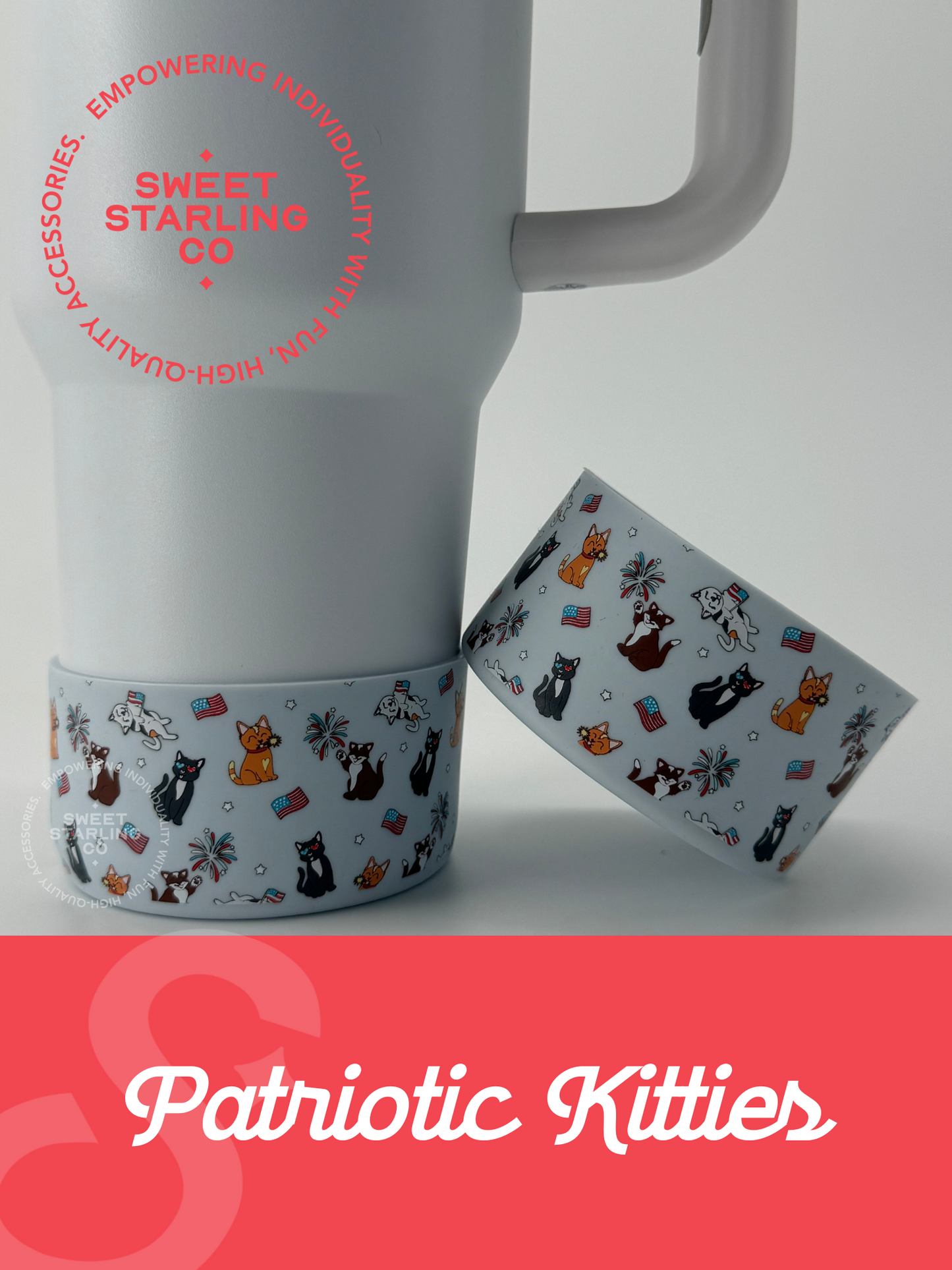 Patriotic Kitties Tumbler Boots